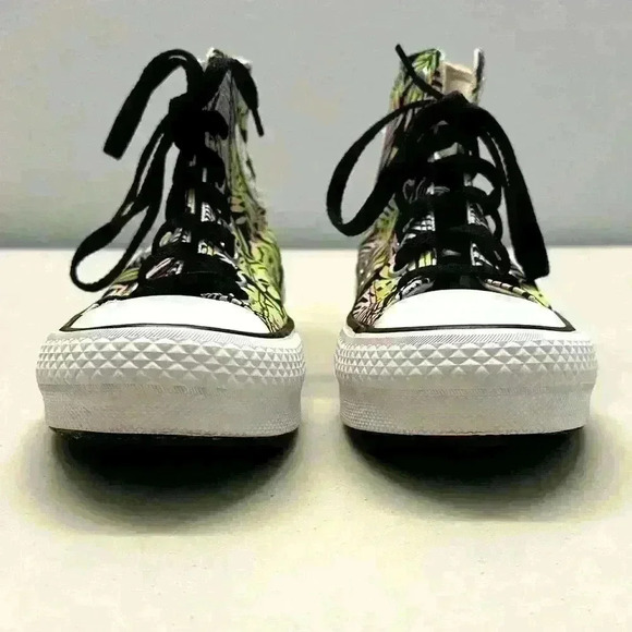 Converse Junior Chuck Taylor All Star EVA Lift Plant Love High‎ Top Size 3 - Picture 8 of 8